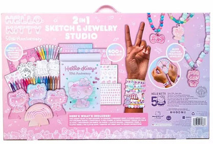 Hello Kitty 50th Anniversary 2-in-1 Sketch & Jewelry Studio, 400 pc.