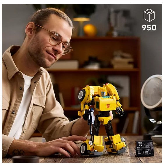 LEGO Icons Transformers Bumblebee Collectible Building Set, 950 pcs.