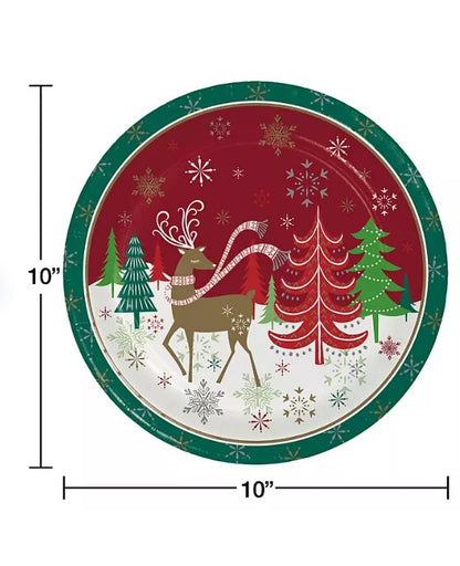 Member's Mark Holiday Dinner Paper Plates, 10", 85 ct.