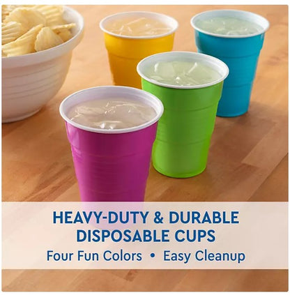 Member's Mark Premium Quality Cups, Summer Colors, 18 oz., 180 ct.