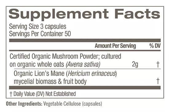 Om Lion's Mane Mushroom Capsules, 150 ct.