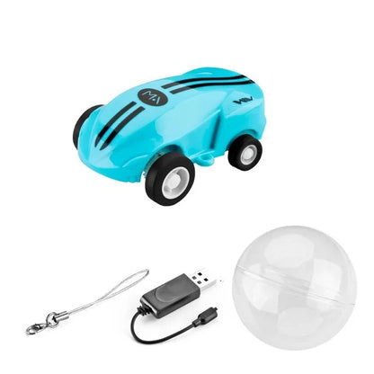 Mini RC Car High Speed Fast 360 Degree Rotation Luminous Stunt Turn Trick Drift Small Car with Light USB Charging Children Gift