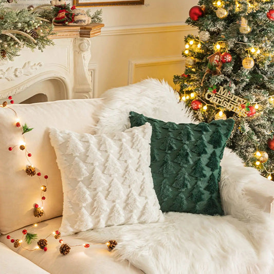 Christmas Pillow Covers for Home Decor | 18 x 18 Inches | Set of 2