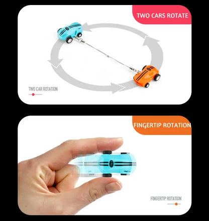 Mini RC Car High Speed Fast 360 Degree Rotation Luminous Stunt Turn Trick Drift Small Car with Light USB Charging Children Gift