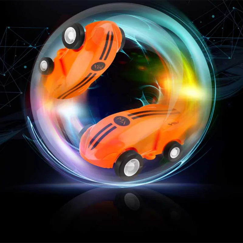 Mini RC Car High Speed Fast 360 Degree Rotation Luminous Stunt Turn Trick Drift Small Car with Light USB Charging Children Gift