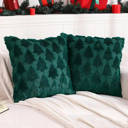 Christmas Pillow Covers for Home Decor | 18 x 18 Inches | Set of 2