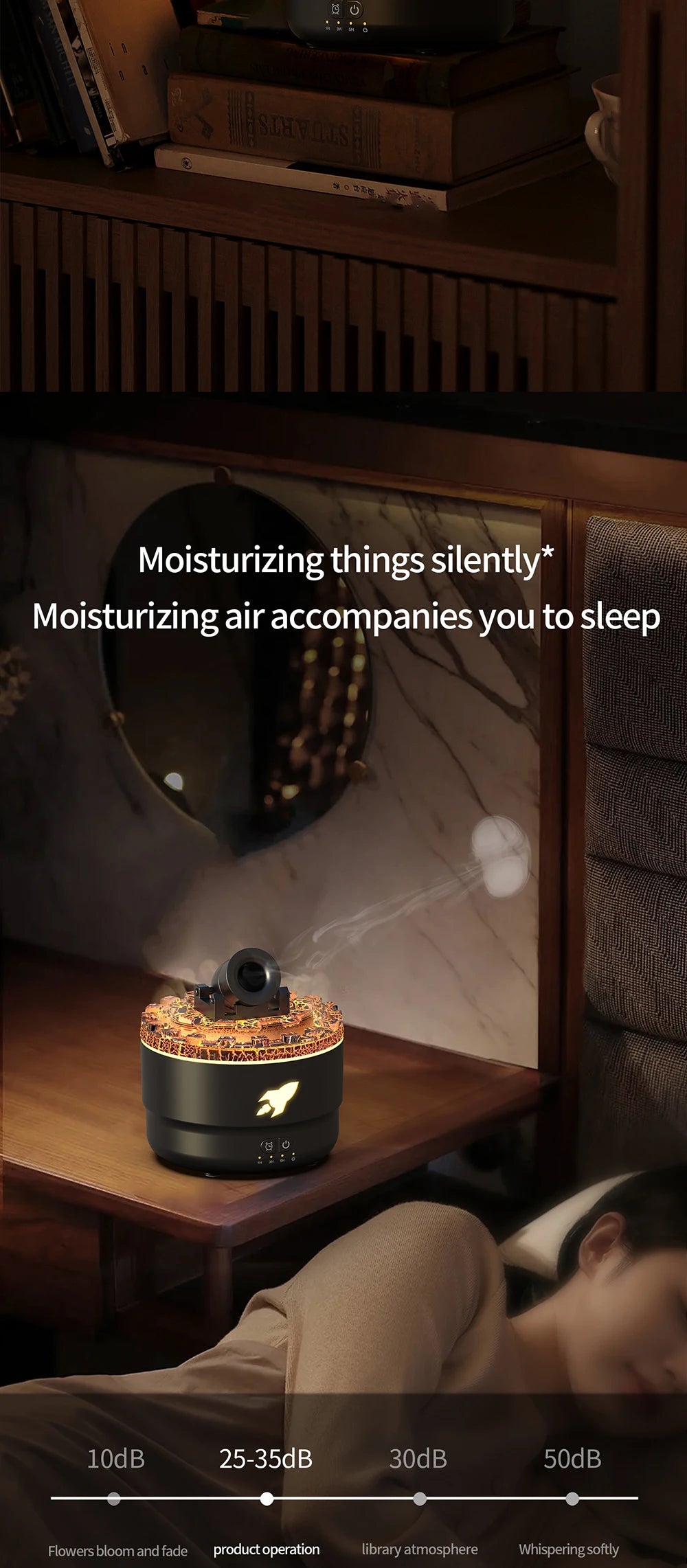 Essential Oil Diffuser Humidifier 3 Gear Timer Compact Aroma Sprayer Mini Humidifier for Yoga Bedroom Indoor Home Birthday Gift