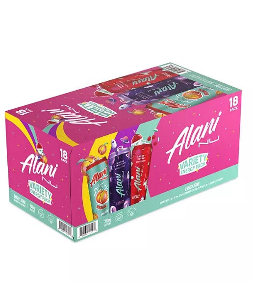 Alani Nu Energy Drink New Variety Pack, 12 fl. oz., 18 pk.