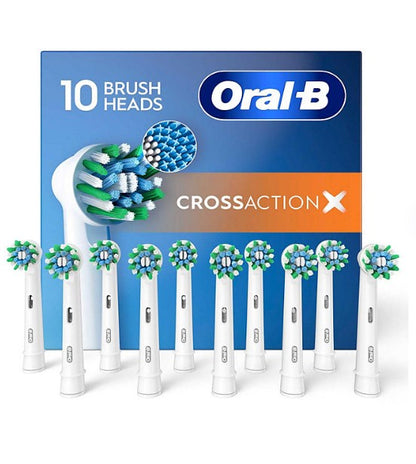 Oral-B CrossAction Electric Toothbrush Replacement Brush Heads, 10 ct.