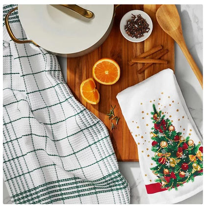 Member's Mark Holiday 8-Piece Kitchen Towel Set, Christmas Tree