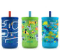 Ello Kids Bop 12 oz Tritan Tumbler, 3 Pack, Cars, Dogs & Dinosaurs