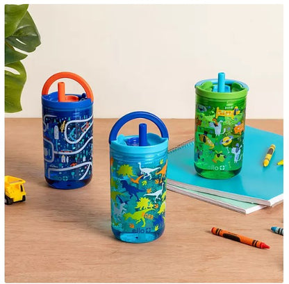 Ello Kids Bop 12 oz Tritan Tumbler, 3 Pack, Cars, Dogs & Dinosaurs