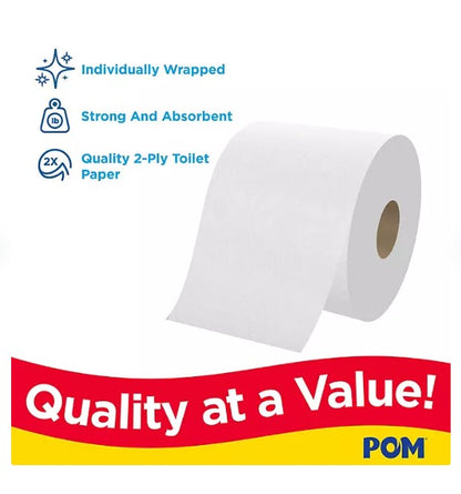 POM 2-Ply Toilet Paper 45 rolls, 473 sheets/roll