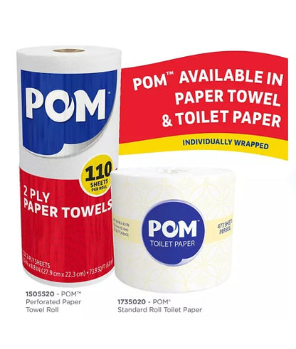 POM 2-Ply Toilet Paper 45 rolls, 473 sheets/roll