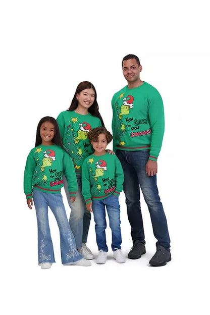 Grinch Adult Holiday Themed Sweatshirt