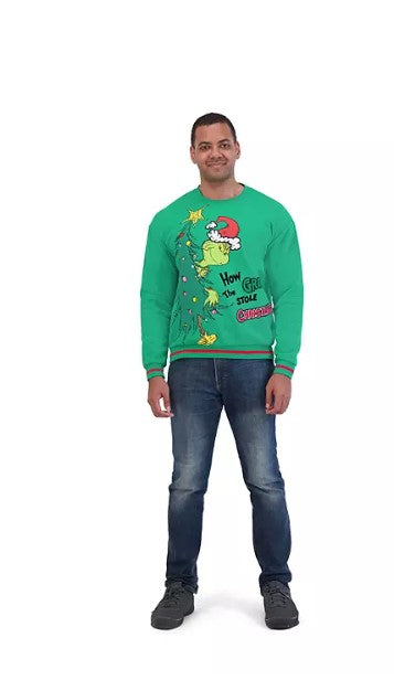 Grinch Adult Holiday Themed Sweatshirt