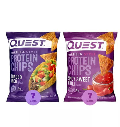 Quest Tortilla-Style 19g Protein Chips, Variety Pack, 14 ct.