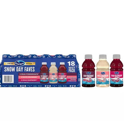 Ocean Spray Juice Drink Winter Variety Pack 10 fl. oz., 18 pk.