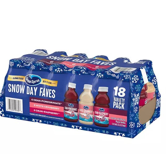 Ocean Spray Juice Drink Winter Variety Pack 10 fl. oz., 18 pk.