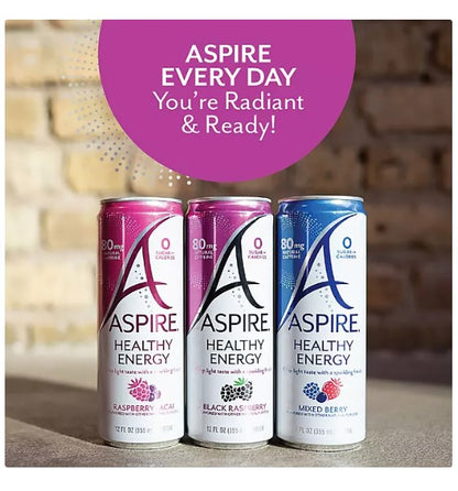 Aspire Healthy Energy Drinks Variety Pack 12 fl. oz., 15 pk.