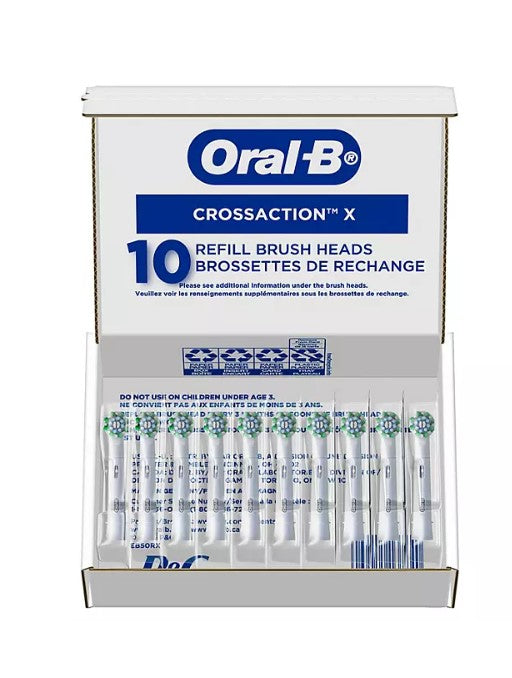 Oral-B CrossAction Electric Toothbrush Replacement Brush Heads, 10 ct.