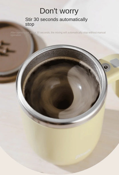 Automatic Self Stirring Mug Portable Coffee Milk Juice Mixing Cup 3 Speed Magnetic Rotating Blender 380ml Lazy Stirring Cup