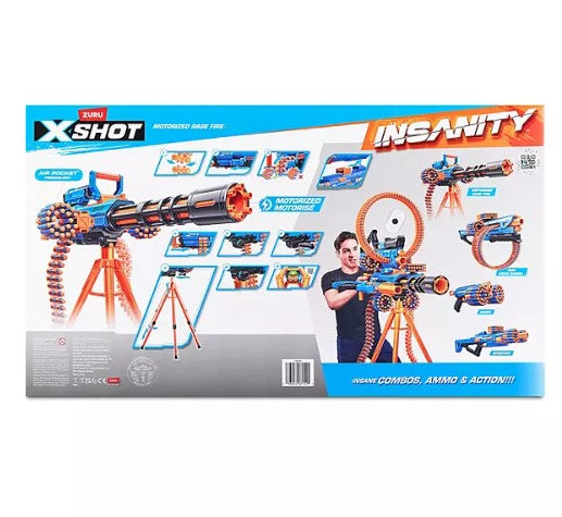 Zuru X-Shot Insanity Motorized Rage Fire Blaster