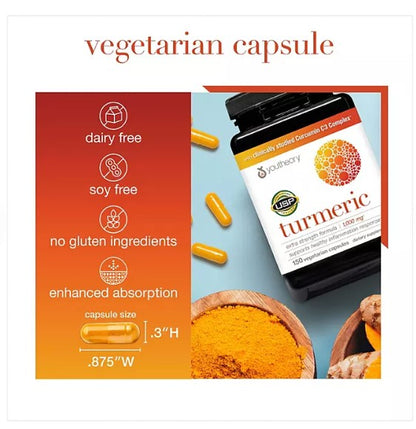 Youtheory Turmeric Extra Strength Capsules 150 ct.